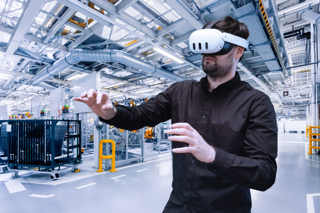 Training in VR, industrial applications